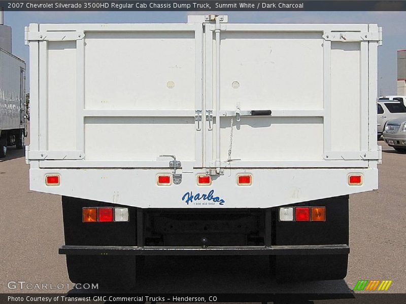 Summit White / Dark Charcoal 2007 Chevrolet Silverado 3500HD Regular Cab Chassis Dump Truck
