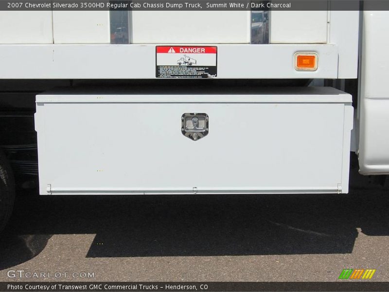 Summit White / Dark Charcoal 2007 Chevrolet Silverado 3500HD Regular Cab Chassis Dump Truck