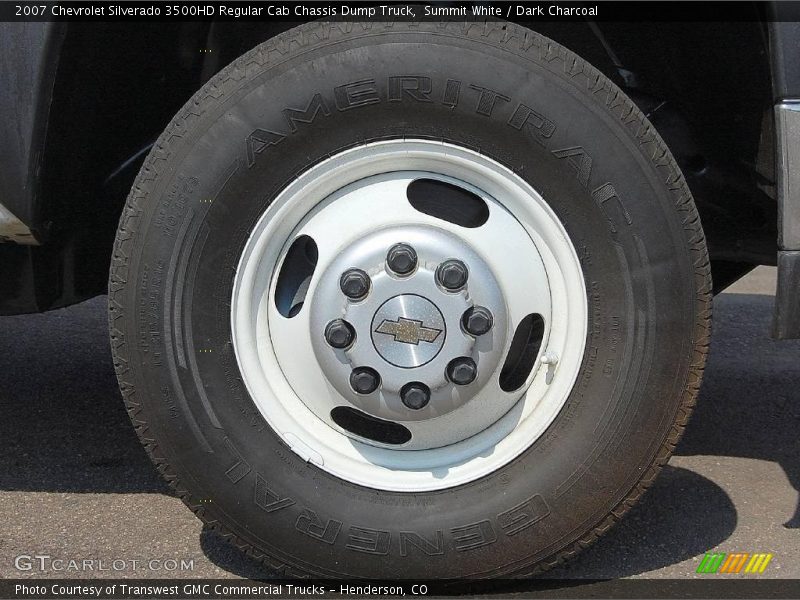 Summit White / Dark Charcoal 2007 Chevrolet Silverado 3500HD Regular Cab Chassis Dump Truck