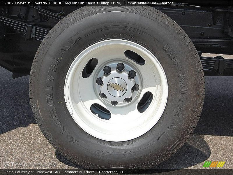 Summit White / Dark Charcoal 2007 Chevrolet Silverado 3500HD Regular Cab Chassis Dump Truck