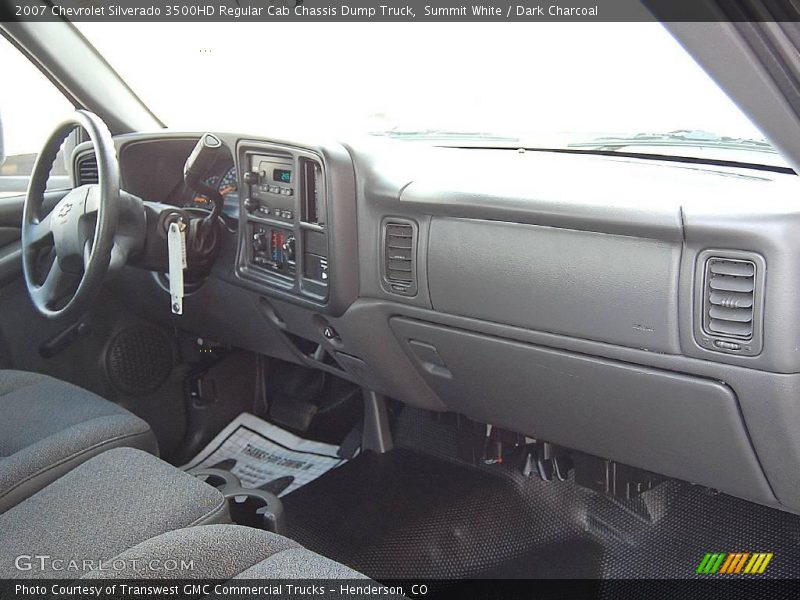 Summit White / Dark Charcoal 2007 Chevrolet Silverado 3500HD Regular Cab Chassis Dump Truck
