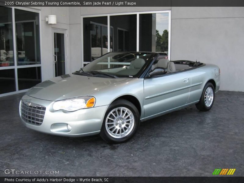 Satin Jade Pearl / Light Taupe 2005 Chrysler Sebring Touring Convertible