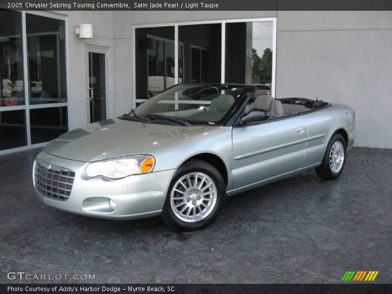 Satin Jade Pearl / Light Taupe 2005 Chrysler Sebring Touring Convertible