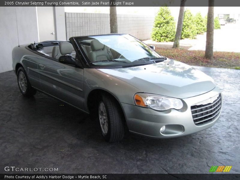 Satin Jade Pearl / Light Taupe 2005 Chrysler Sebring Touring Convertible