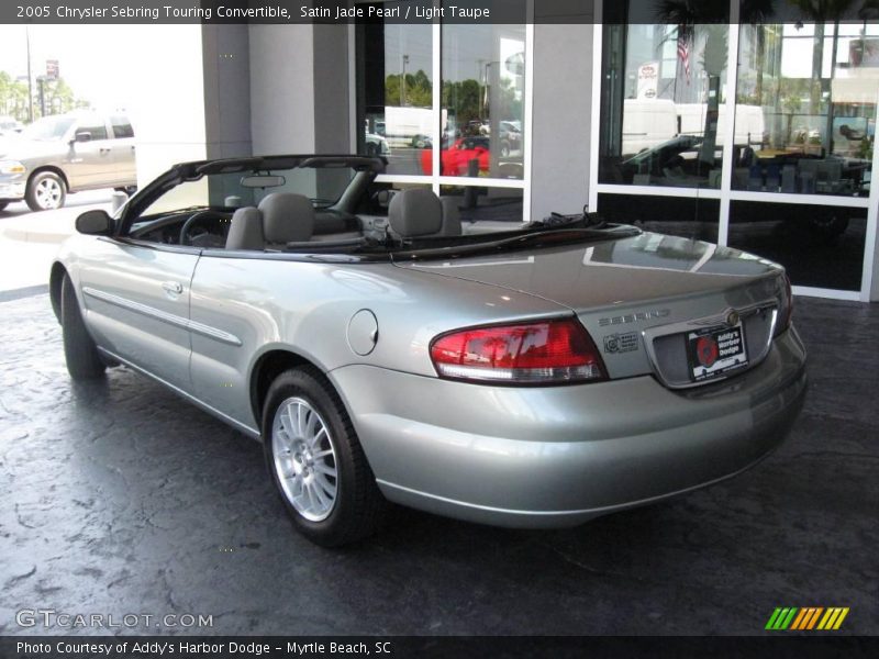Satin Jade Pearl / Light Taupe 2005 Chrysler Sebring Touring Convertible