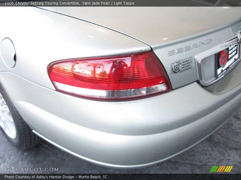 Satin Jade Pearl / Light Taupe 2005 Chrysler Sebring Touring Convertible