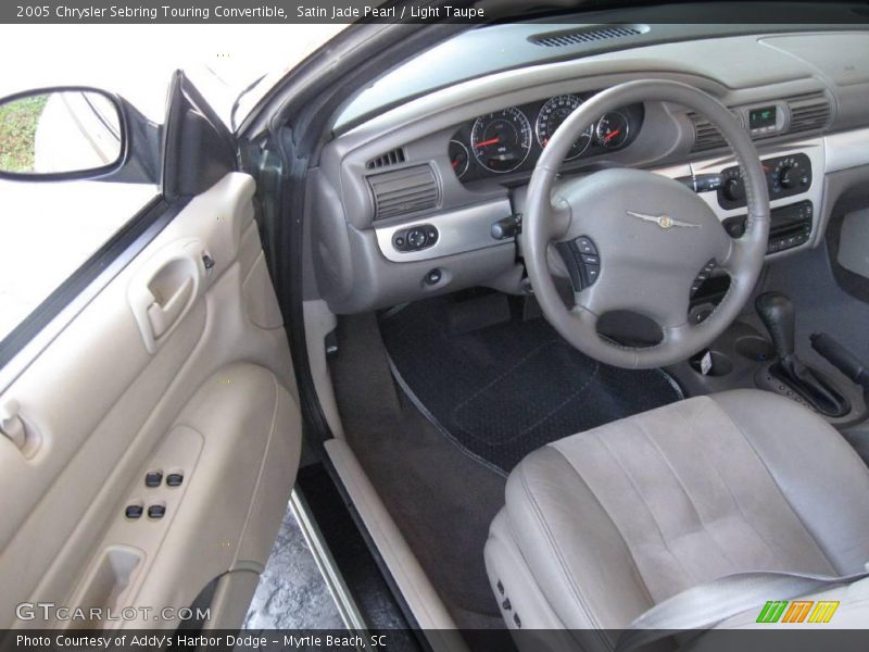 Satin Jade Pearl / Light Taupe 2005 Chrysler Sebring Touring Convertible