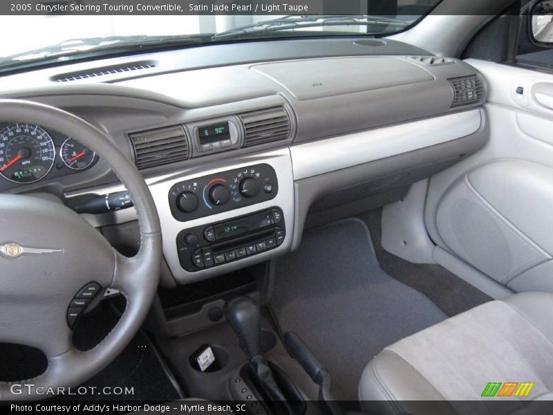 Satin Jade Pearl / Light Taupe 2005 Chrysler Sebring Touring Convertible