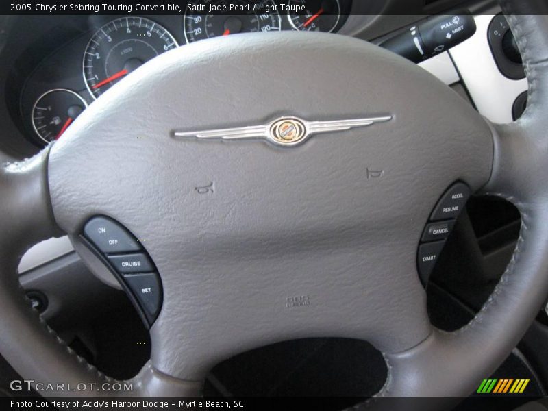 Satin Jade Pearl / Light Taupe 2005 Chrysler Sebring Touring Convertible