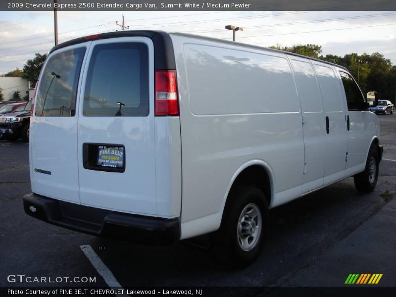 Summit White / Medium Pewter 2009 Chevrolet Express 2500 Extended Cargo Van