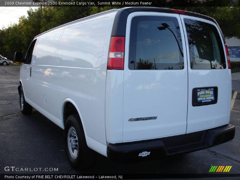 Summit White / Medium Pewter 2009 Chevrolet Express 2500 Extended Cargo Van