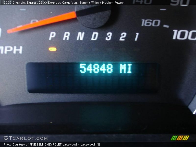 Summit White / Medium Pewter 2009 Chevrolet Express 2500 Extended Cargo Van