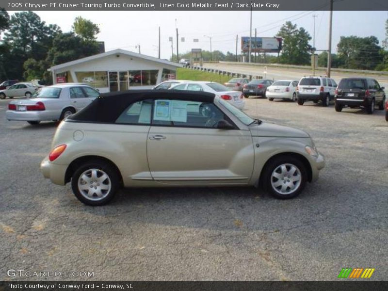 Linen Gold Metallic Pearl / Dark Slate Gray 2005 Chrysler PT Cruiser Touring Turbo Convertible