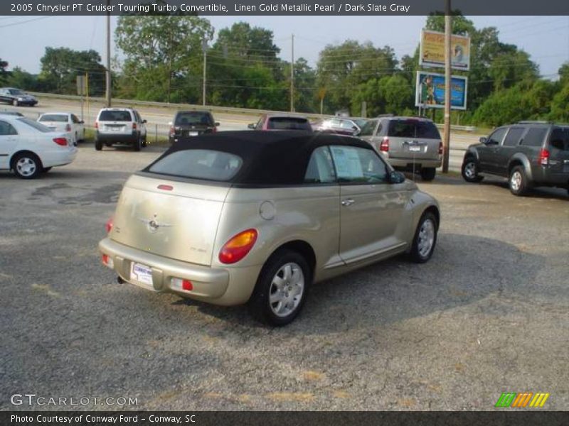 Linen Gold Metallic Pearl / Dark Slate Gray 2005 Chrysler PT Cruiser Touring Turbo Convertible
