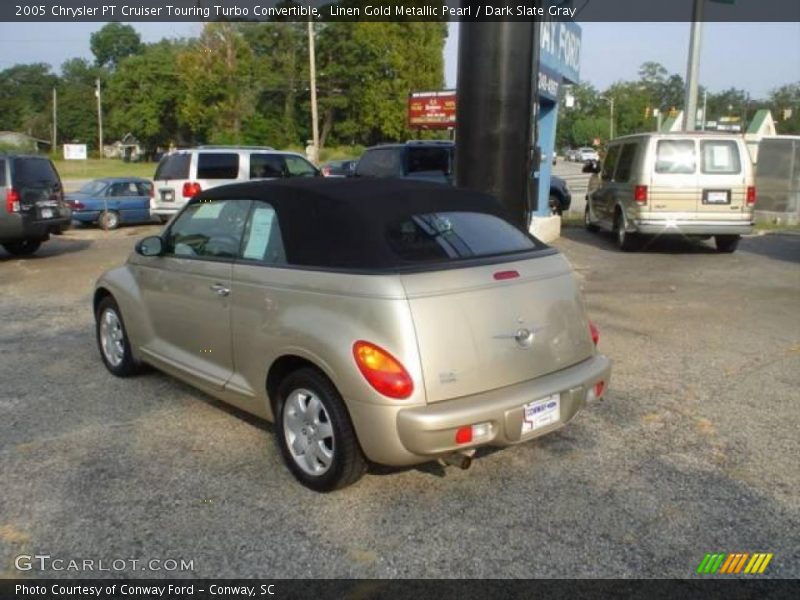 Linen Gold Metallic Pearl / Dark Slate Gray 2005 Chrysler PT Cruiser Touring Turbo Convertible