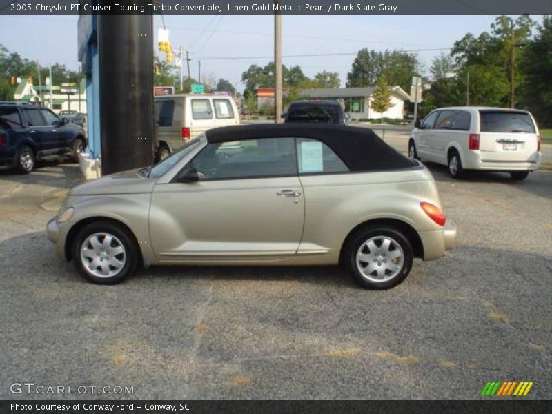 Linen Gold Metallic Pearl / Dark Slate Gray 2005 Chrysler PT Cruiser Touring Turbo Convertible