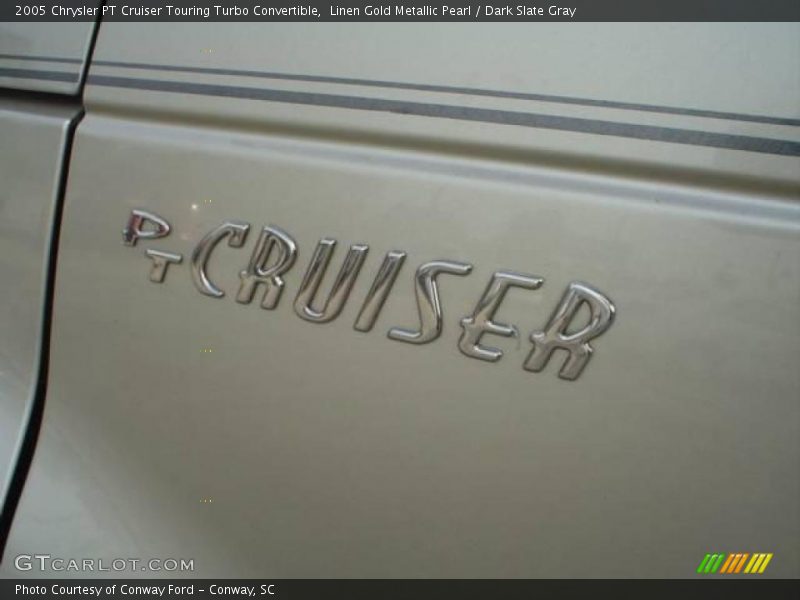 Linen Gold Metallic Pearl / Dark Slate Gray 2005 Chrysler PT Cruiser Touring Turbo Convertible