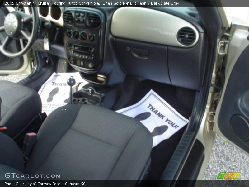 Linen Gold Metallic Pearl / Dark Slate Gray 2005 Chrysler PT Cruiser Touring Turbo Convertible