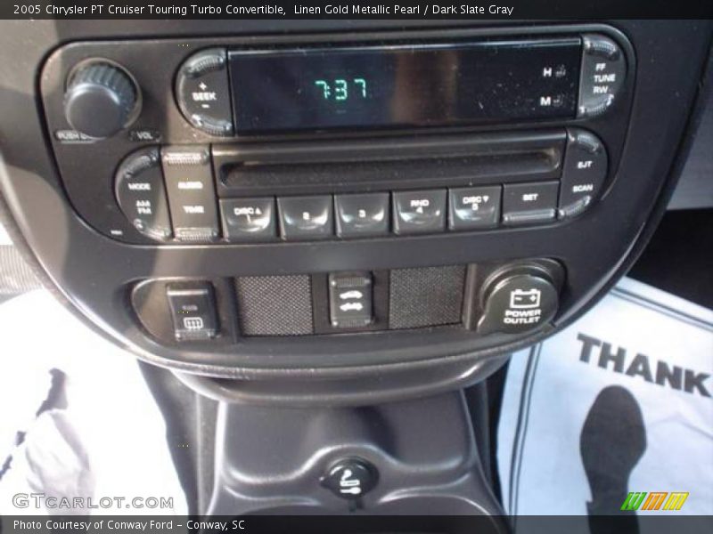 Linen Gold Metallic Pearl / Dark Slate Gray 2005 Chrysler PT Cruiser Touring Turbo Convertible