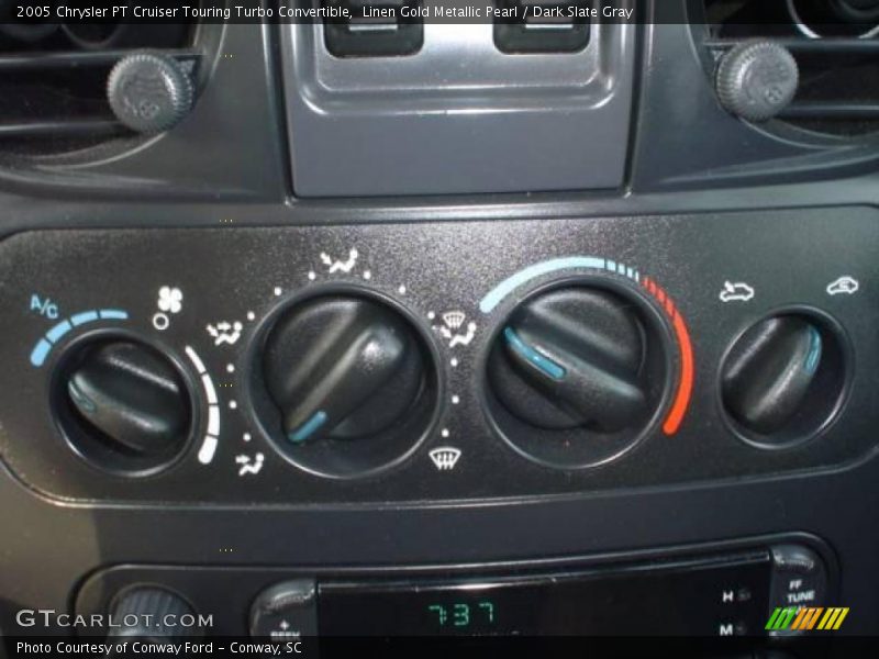 Linen Gold Metallic Pearl / Dark Slate Gray 2005 Chrysler PT Cruiser Touring Turbo Convertible