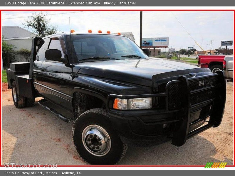 Black / Tan/Camel 1998 Dodge Ram 3500 Laramie SLT Extended Cab 4x4
