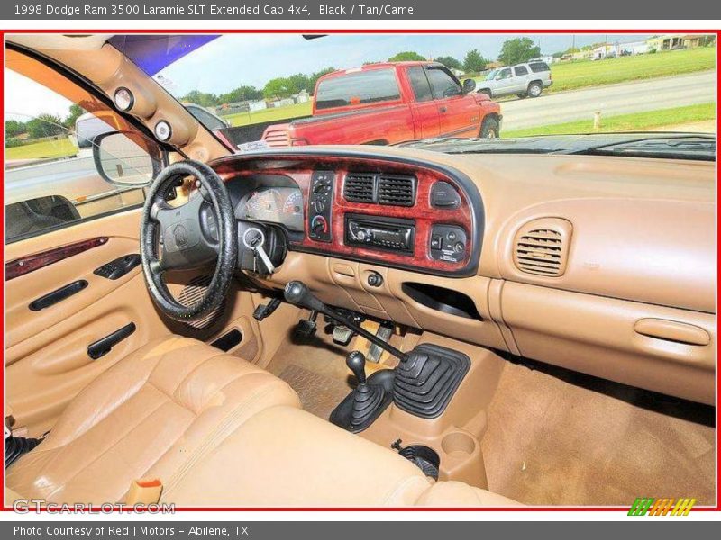 Black / Tan/Camel 1998 Dodge Ram 3500 Laramie SLT Extended Cab 4x4