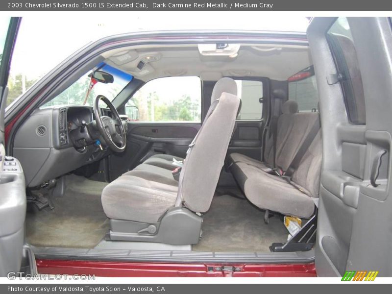 Dark Carmine Red Metallic / Medium Gray 2003 Chevrolet Silverado 1500 LS Extended Cab