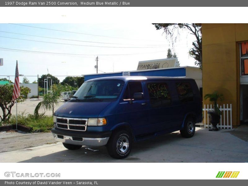 Medium Blue Metallic / Blue 1997 Dodge Ram Van 2500 Conversion