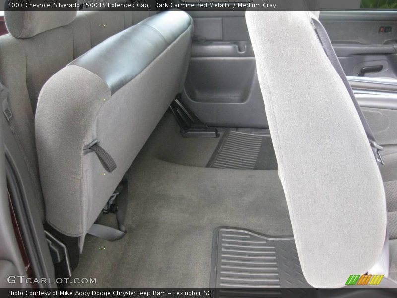 Dark Carmine Red Metallic / Medium Gray 2003 Chevrolet Silverado 1500 LS Extended Cab