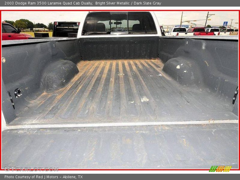 Bright Silver Metallic / Dark Slate Gray 2003 Dodge Ram 3500 Laramie Quad Cab Dually