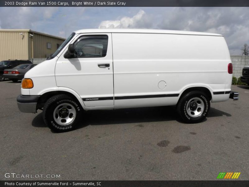 Bright White / Dark Slate Gray 2003 Dodge Ram Van 1500 Cargo