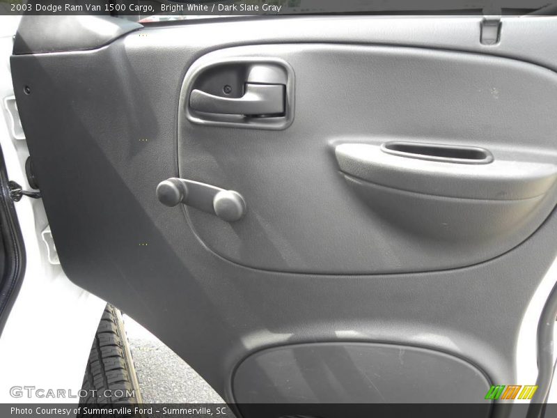 Bright White / Dark Slate Gray 2003 Dodge Ram Van 1500 Cargo