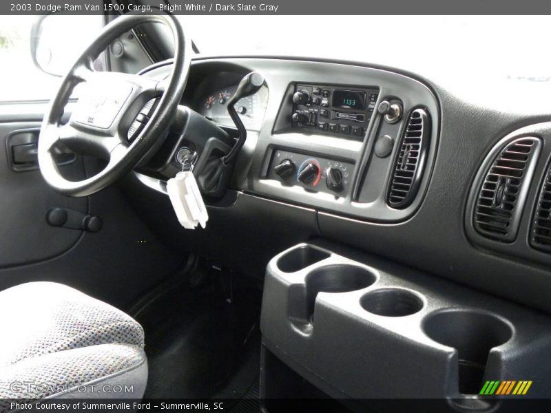 Bright White / Dark Slate Gray 2003 Dodge Ram Van 1500 Cargo