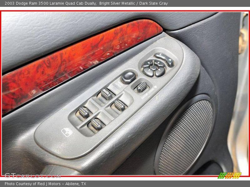 Bright Silver Metallic / Dark Slate Gray 2003 Dodge Ram 3500 Laramie Quad Cab Dually