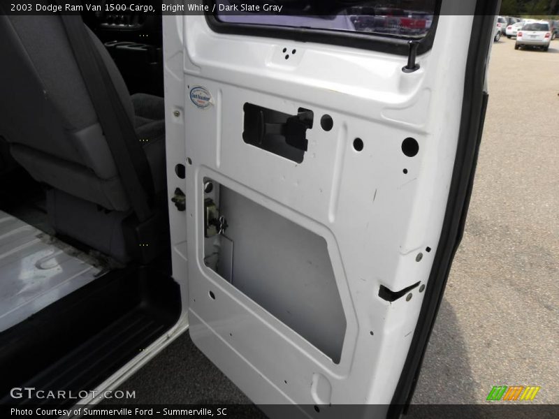 Bright White / Dark Slate Gray 2003 Dodge Ram Van 1500 Cargo