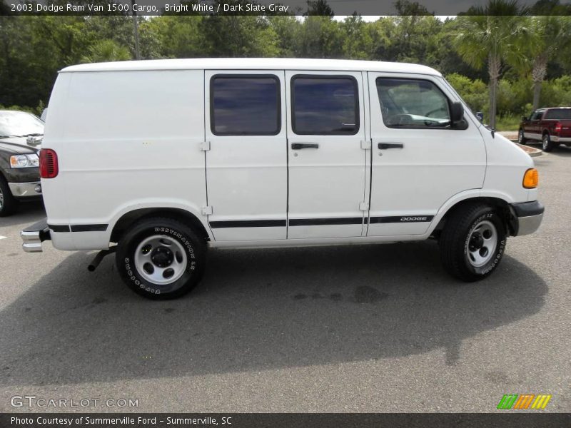 Bright White / Dark Slate Gray 2003 Dodge Ram Van 1500 Cargo