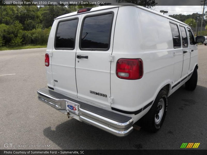 Bright White / Dark Slate Gray 2003 Dodge Ram Van 1500 Cargo
