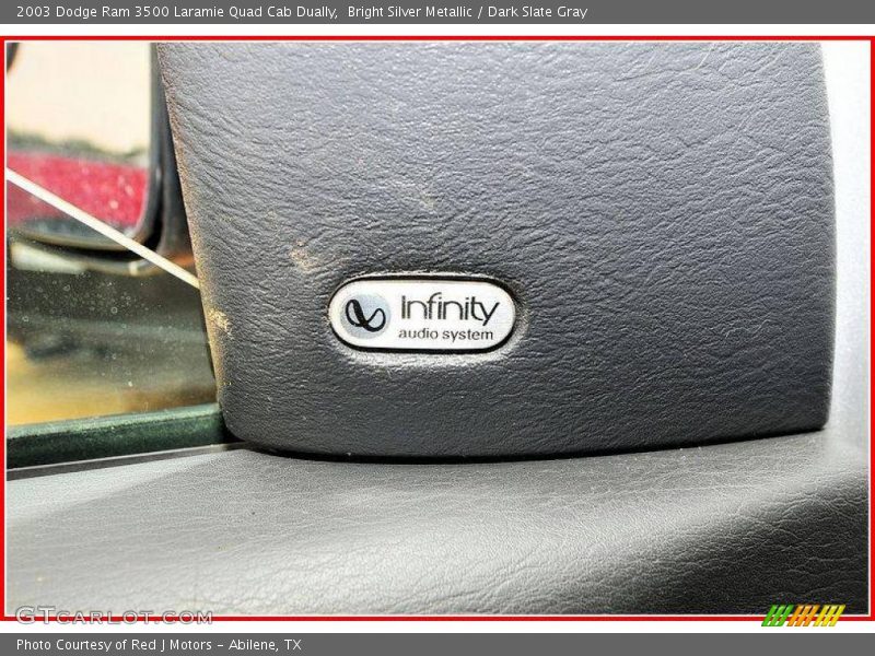 Bright Silver Metallic / Dark Slate Gray 2003 Dodge Ram 3500 Laramie Quad Cab Dually