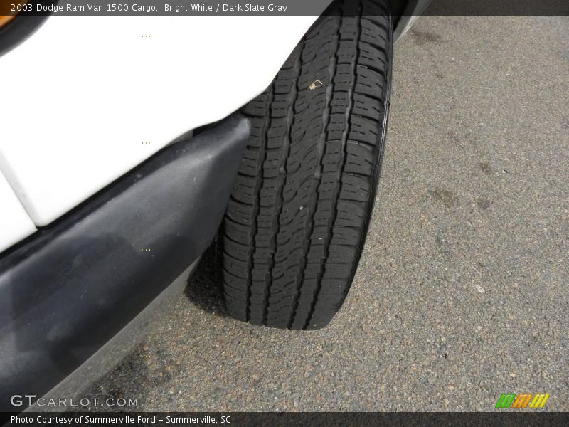Bright White / Dark Slate Gray 2003 Dodge Ram Van 1500 Cargo