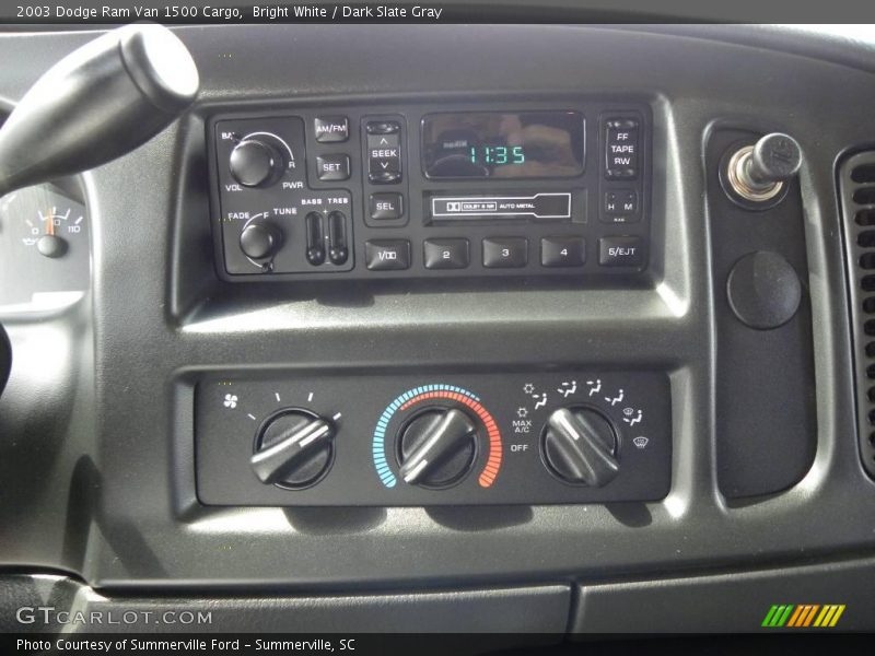Bright White / Dark Slate Gray 2003 Dodge Ram Van 1500 Cargo