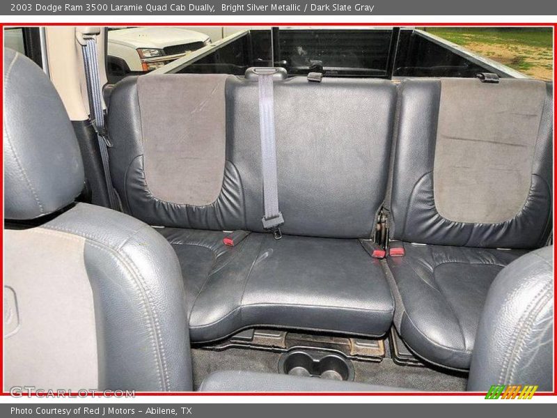 Bright Silver Metallic / Dark Slate Gray 2003 Dodge Ram 3500 Laramie Quad Cab Dually