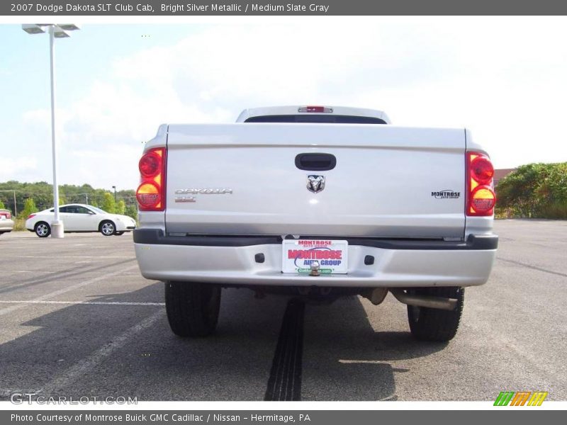 Bright Silver Metallic / Medium Slate Gray 2007 Dodge Dakota SLT Club Cab