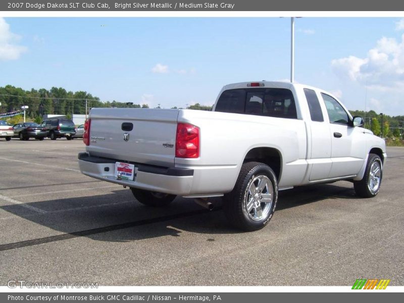 Bright Silver Metallic / Medium Slate Gray 2007 Dodge Dakota SLT Club Cab