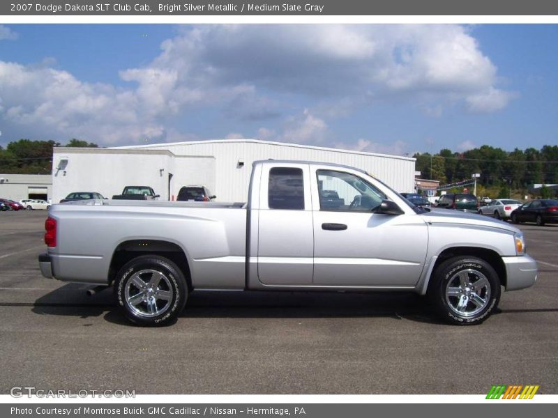 Bright Silver Metallic / Medium Slate Gray 2007 Dodge Dakota SLT Club Cab