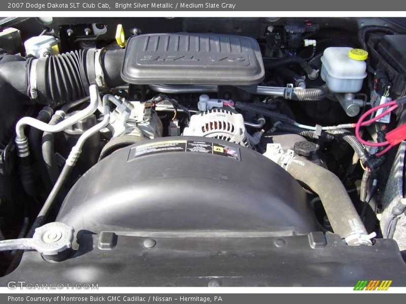 Bright Silver Metallic / Medium Slate Gray 2007 Dodge Dakota SLT Club Cab