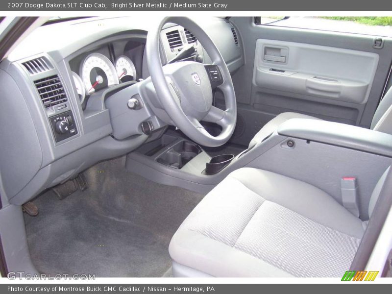 Bright Silver Metallic / Medium Slate Gray 2007 Dodge Dakota SLT Club Cab
