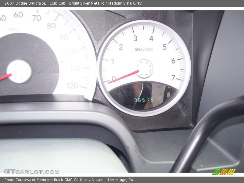Bright Silver Metallic / Medium Slate Gray 2007 Dodge Dakota SLT Club Cab