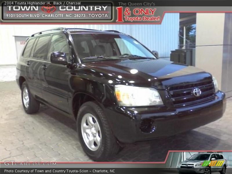 Black / Charcoal 2004 Toyota Highlander I4