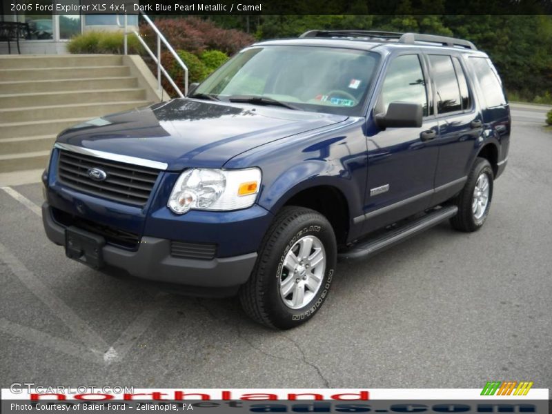 Dark Blue Pearl Metallic / Camel 2006 Ford Explorer XLS 4x4