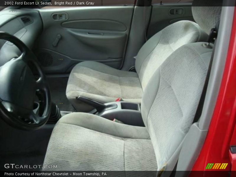 Bright Red / Dark Gray 2002 Ford Escort LX Sedan
